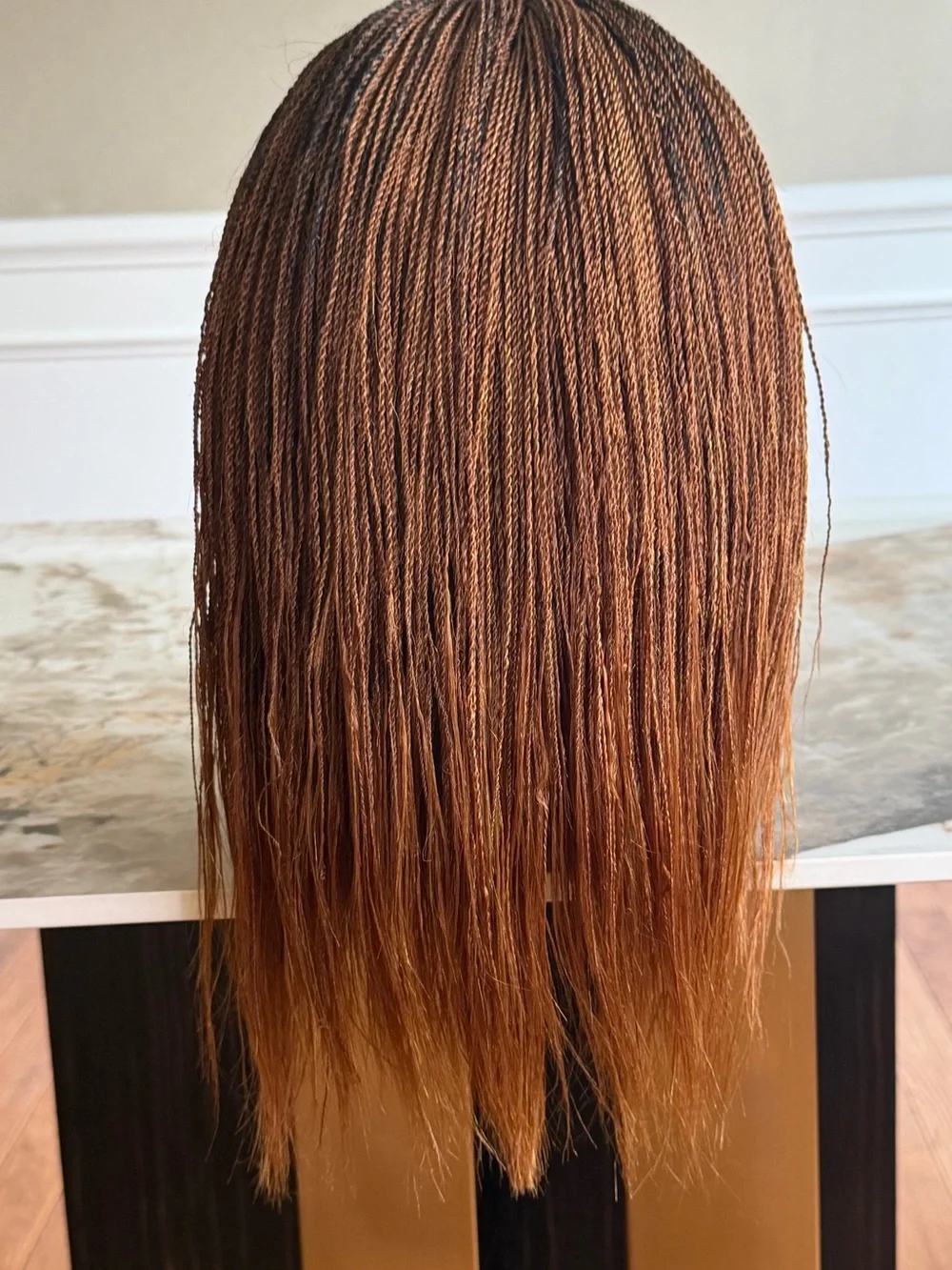 Braided Twist Wig - Brown Ombre Women Hair